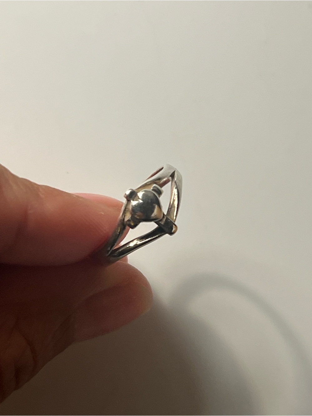 James Avery Sterling Heart Solitaire Ring - sterling Silver size 6.5